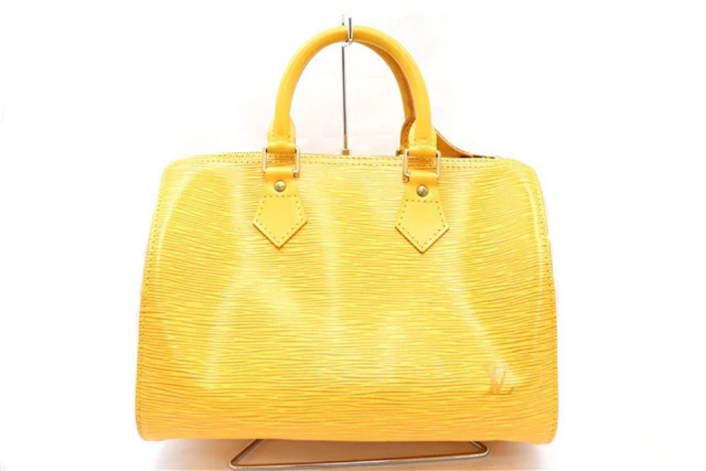 LOUIS VUITTON Speedy Handbag Epi Yellow